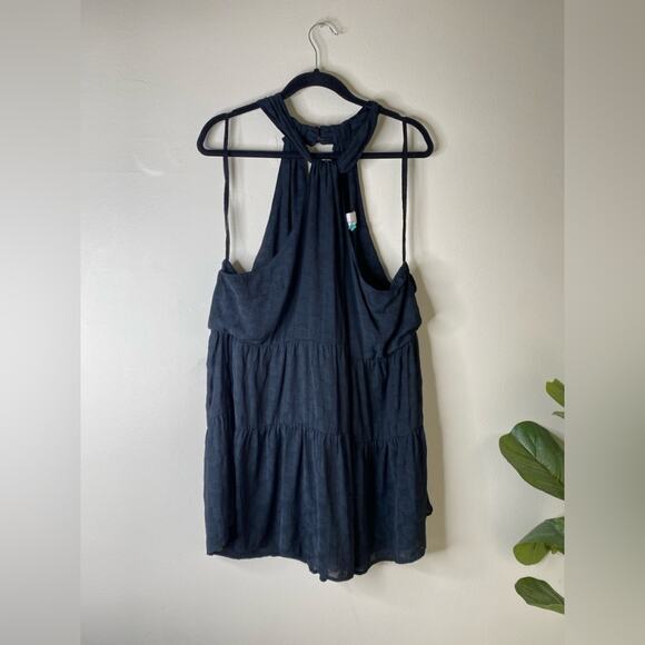 Anthropologie Lavinia Keyhole Tank‎ Top Blouse Small Black plus size  Halter 3x - Picture 3 of 7